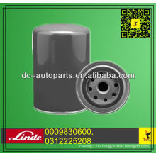 0009830600,0312225208 Linde Forklift Oil Filter For Linde Forklift H20-2,H25-3,H30-2,H35,H40,H45